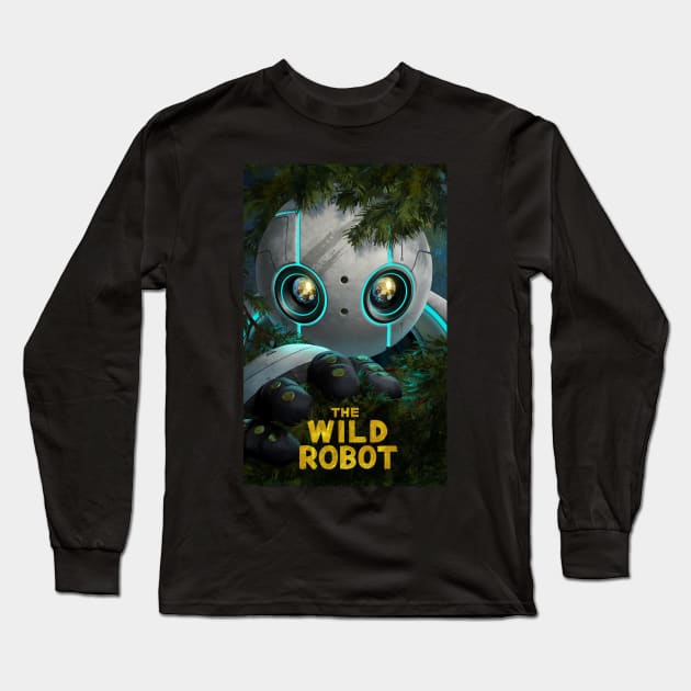 THE WILD ROBOT Long Sleeve T-Shirt by BrunoMaxey